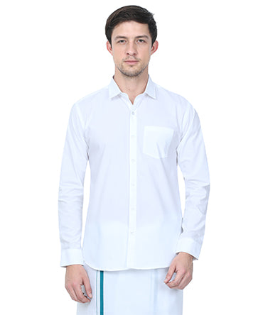 Cotton White Regular Fit Shirts