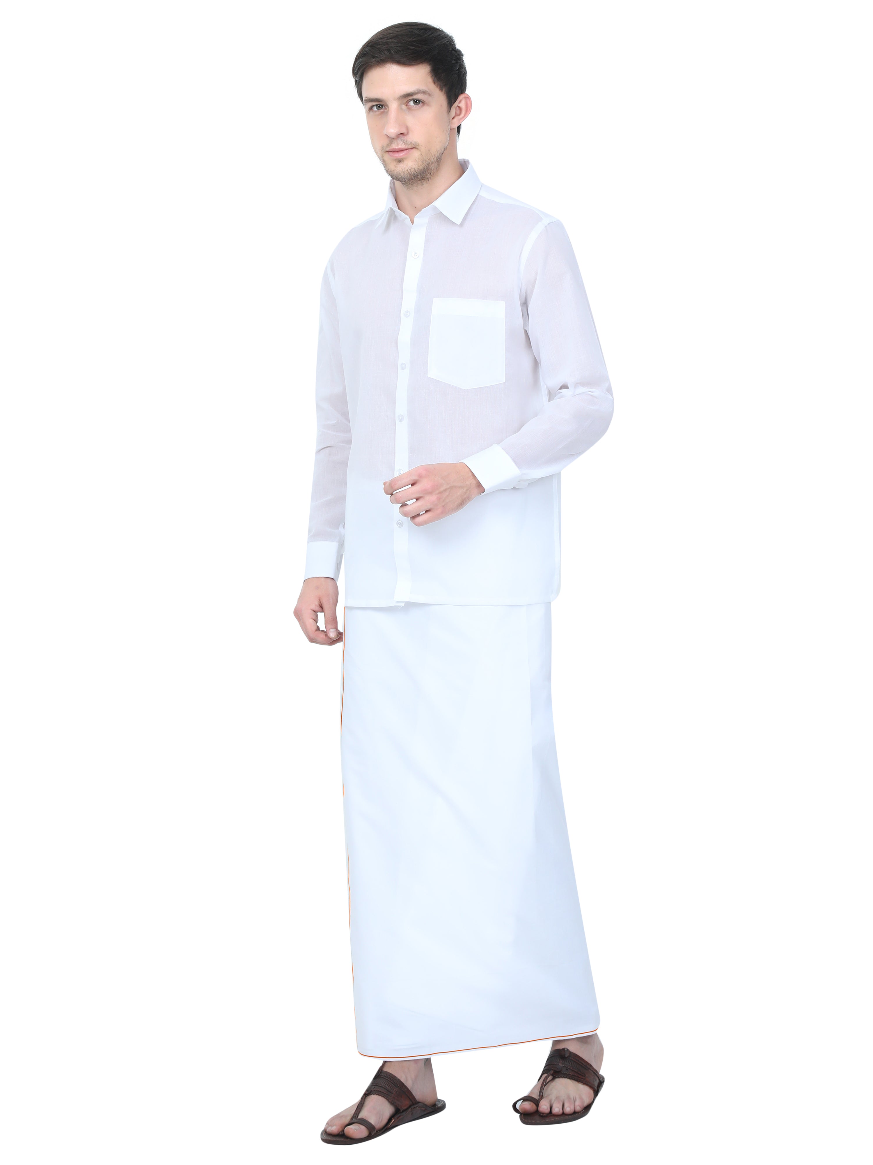 Cool King Dhoti With Small Border