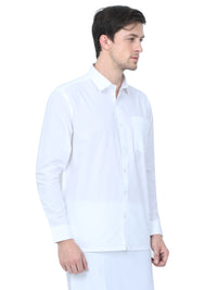 Linen Nature White Shirt – Full Sleeve