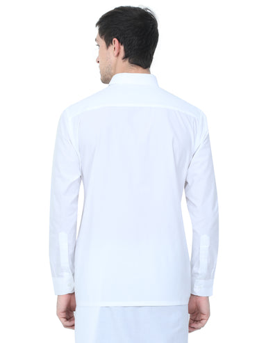 Linen Nature White Shirt – Full Sleeve