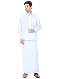 Linen Nature White Shirt – Full Sleeve