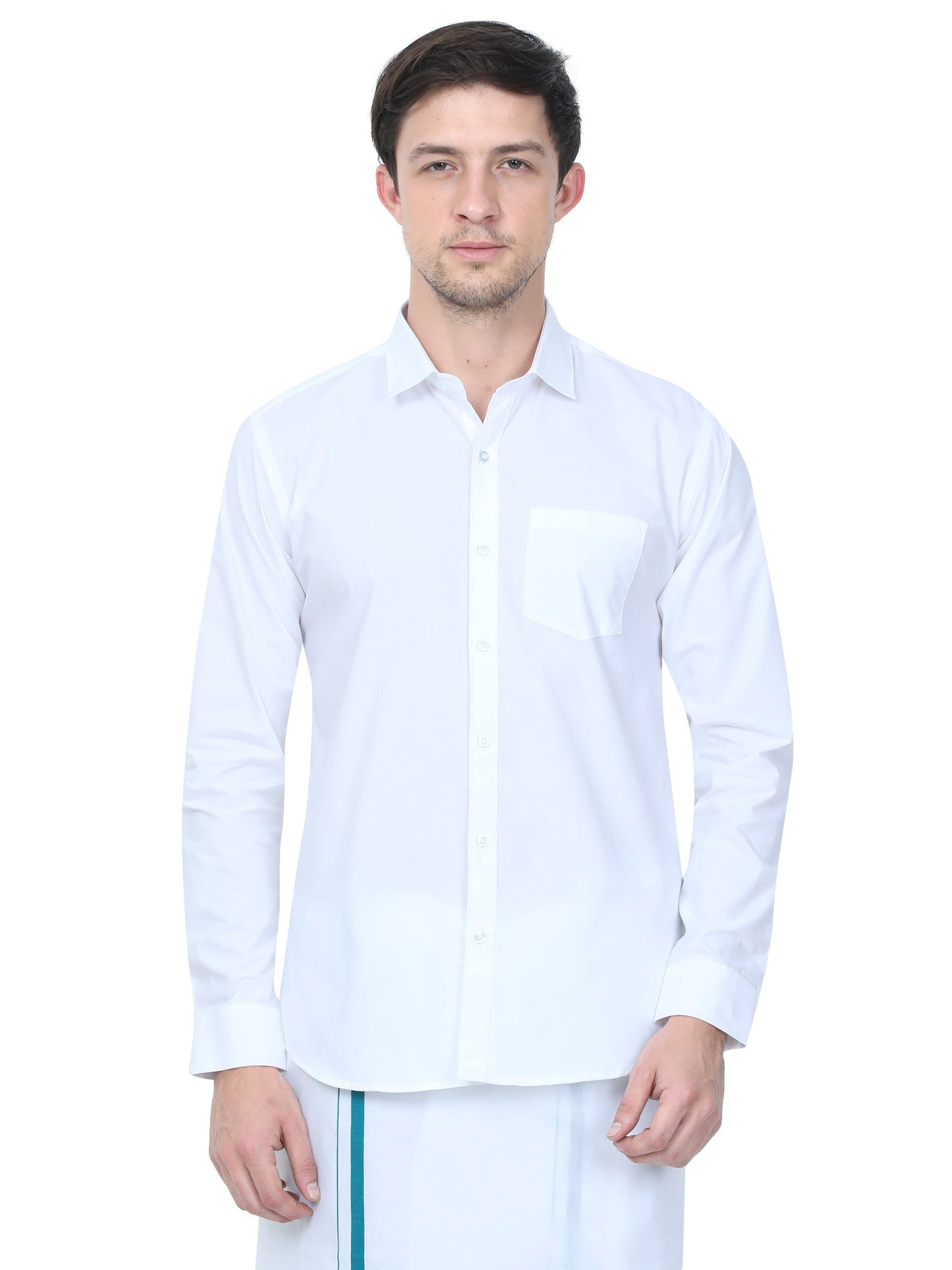 Super Cool Cotton White Shirt – Full Sleeve