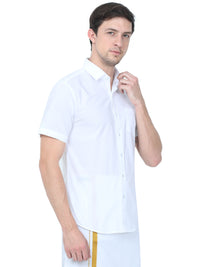 Super Cool Cotton White Shirt – Half Sleeve