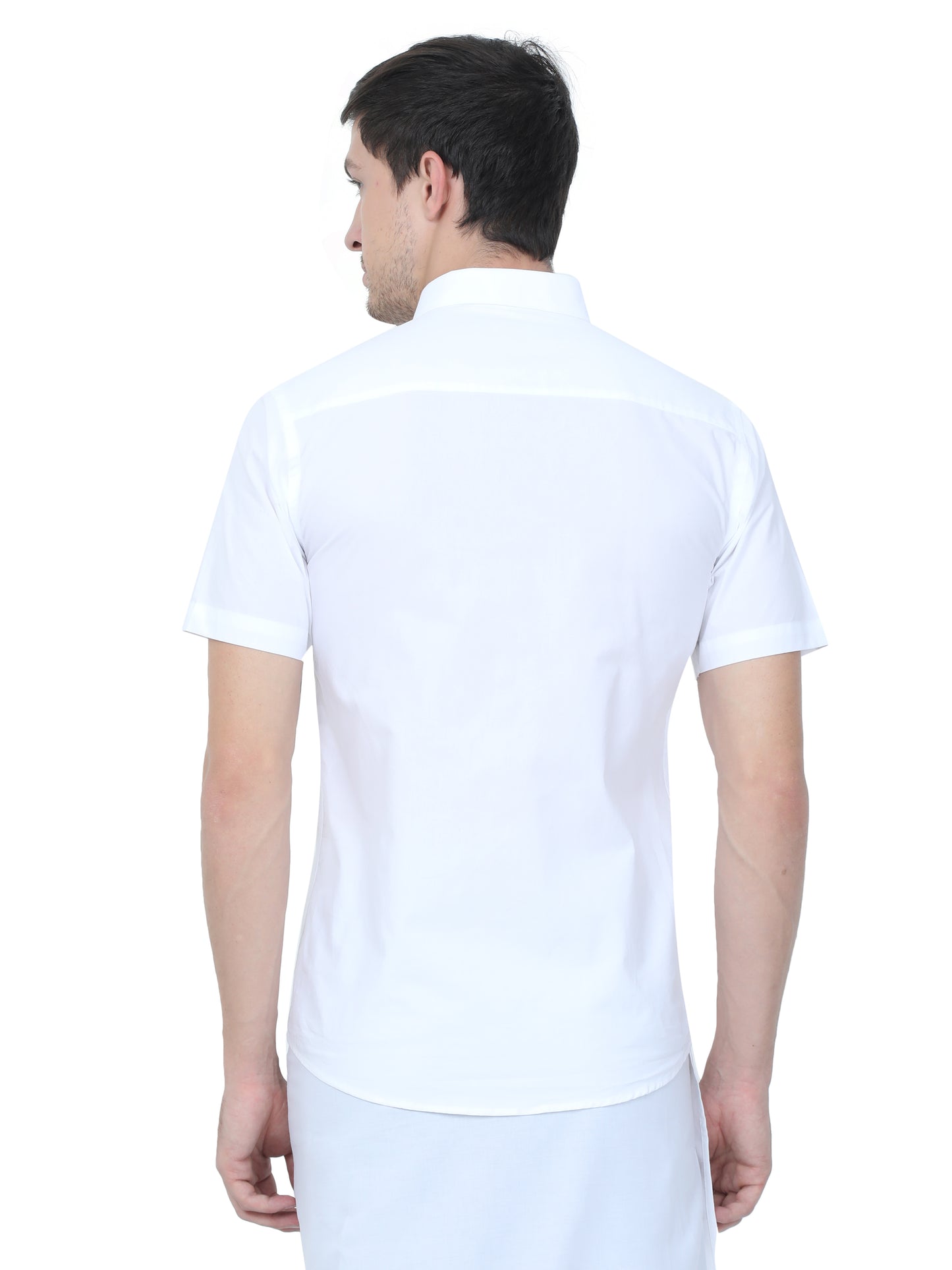 Super Cool Cotton White Shirt – Half Sleeve