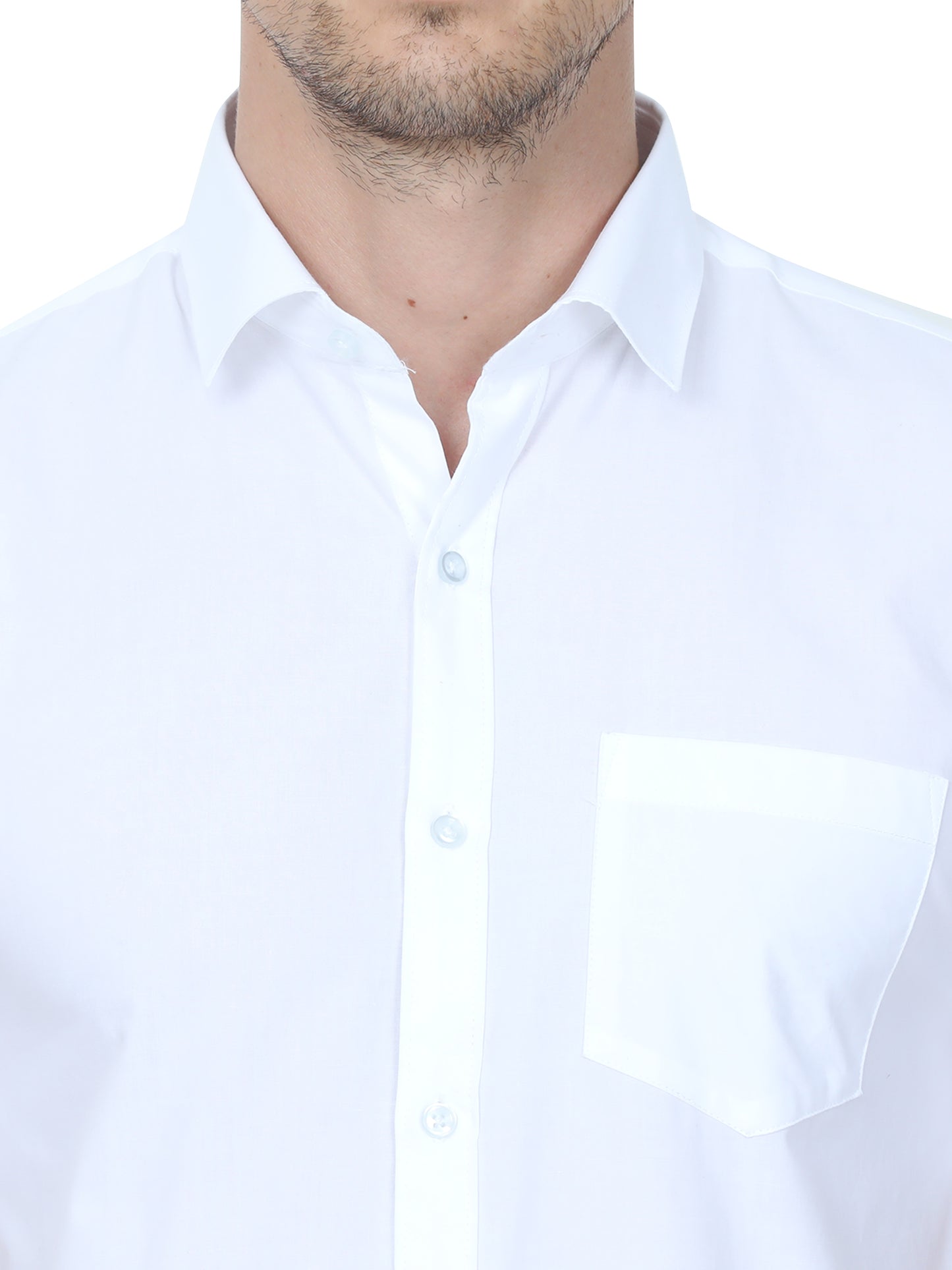 Super Cool Cotton White Shirt – Half Sleeve