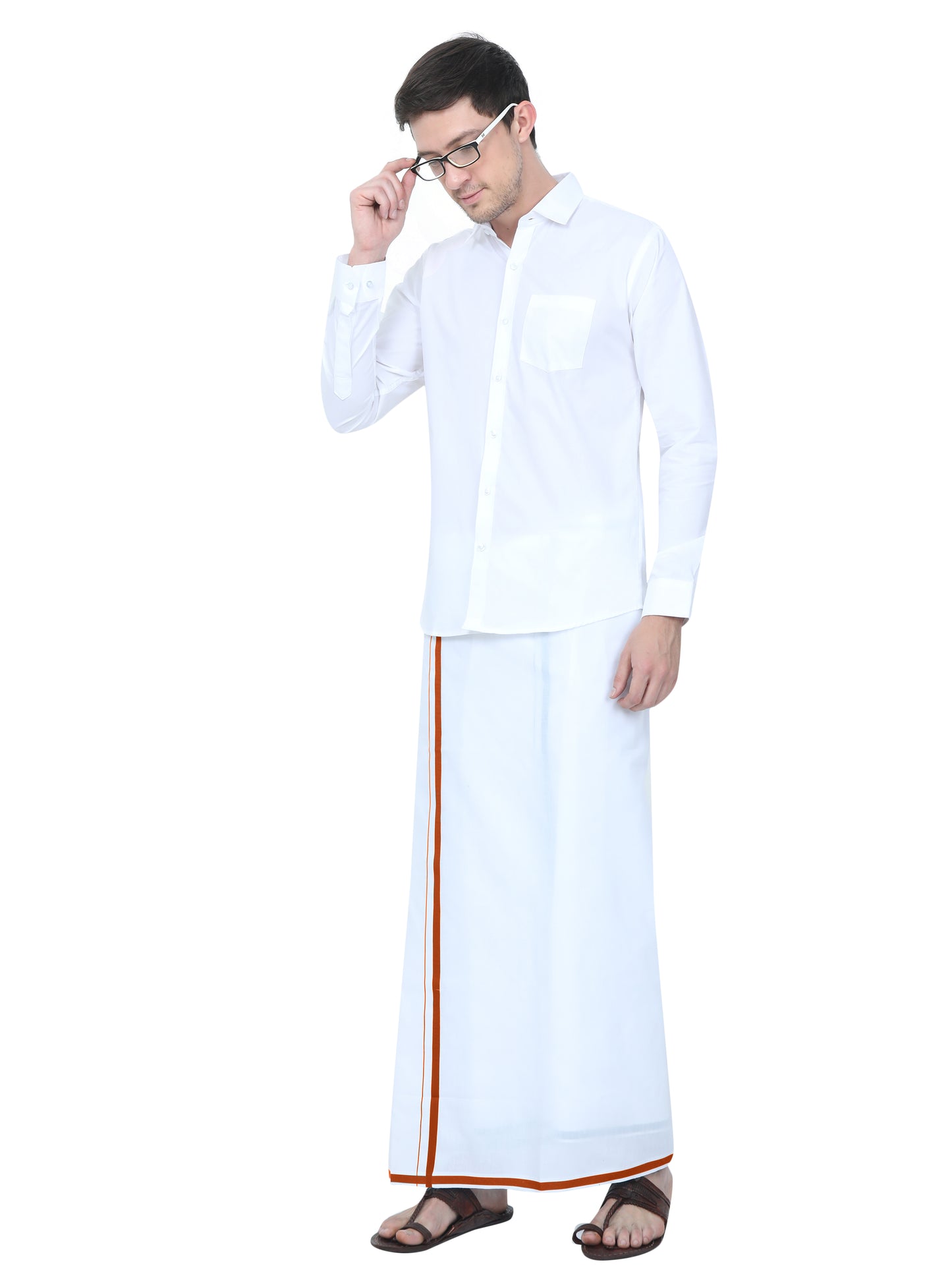 Samarat Dhoti With Big Border