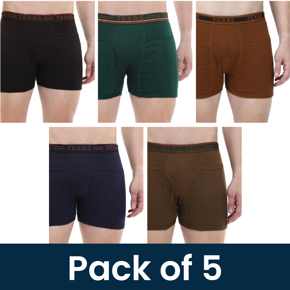 Texas Men's Rib Trunk - Pack of 5